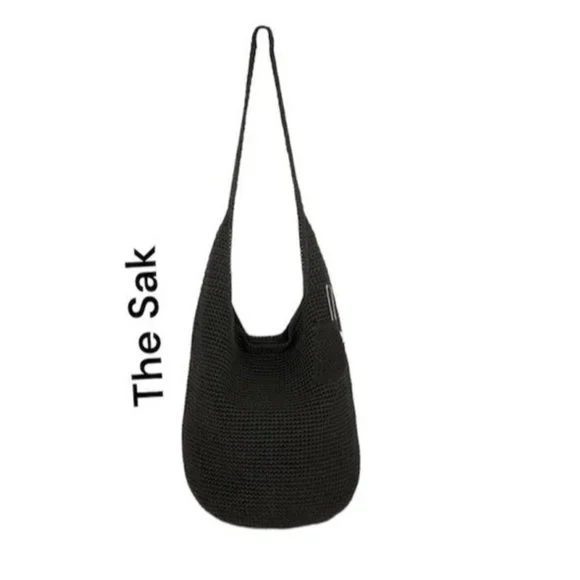 The Sak boho handbag bag black shoulder Crossbody - Picture 3 of 7